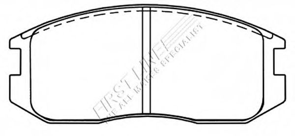 Комплект тормозных колодок, дисковый тормоз FBP3141