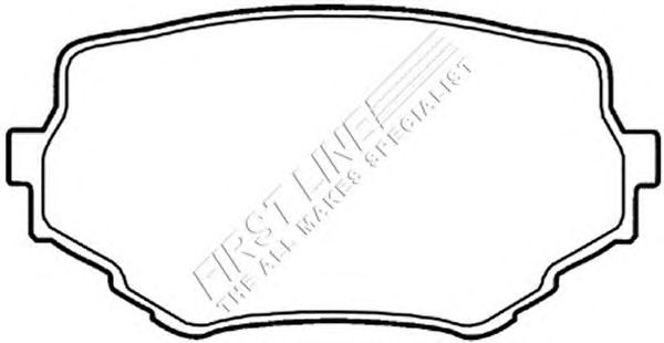 Комплект тормозных колодок, дисковый тормоз FBP3222