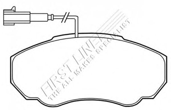Комплект тормозных колодок, дисковый тормоз FBP3365