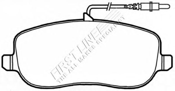 Комплект тормозных колодок, дисковый тормоз FBP3458