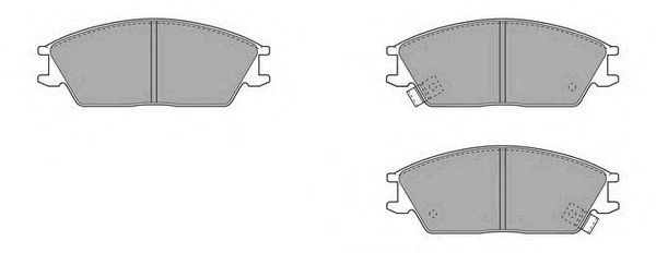 Комплект тормозных колодок, дисковый тормоз FBP-1589
