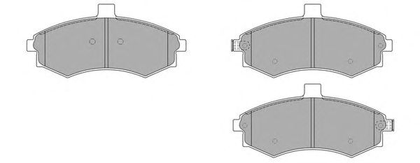 Комплект тормозных колодок, дисковый тормоз FBP-1622