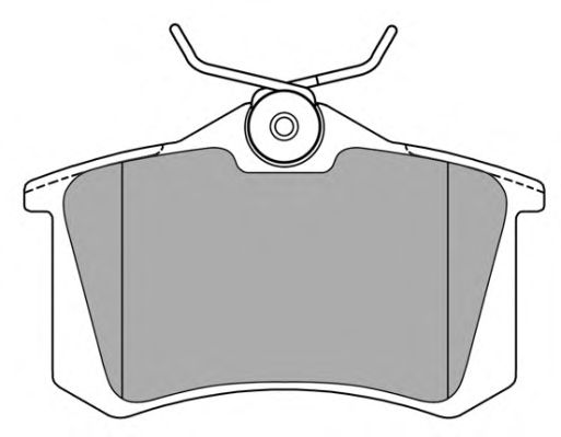 Комплект тормозных колодок, дисковый тормоз FBP-0575