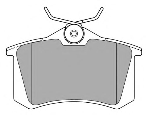 Комплект тормозных колодок, дисковый тормоз FBP-0615