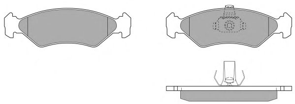 Kit de plaquettes de frein, frein à disque FBP-0681-01