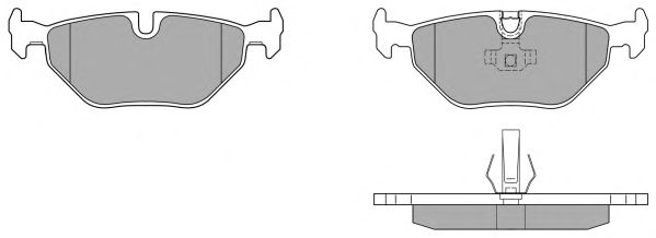 Комплект тормозных колодок, дисковый тормоз FBP-0734