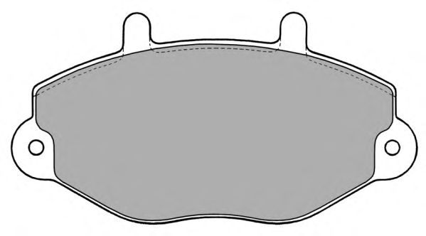 Комплект тормозных колодок, дисковый тормоз FBP-0771