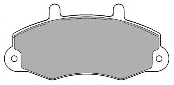 Комплект тормозных колодок, дисковый тормоз FBP-0774