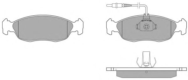 Комплект тормозных колодок, дисковый тормоз FBP-0902