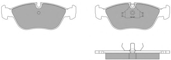 Комплект тормозных колодок, дисковый тормоз FBP-0963