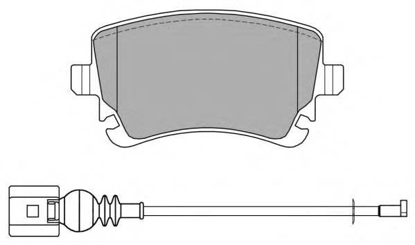 Комплект тормозных колодок, дисковый тормоз FBP-1368-01