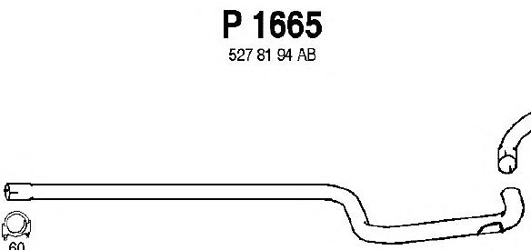 Tubo de escape P1665