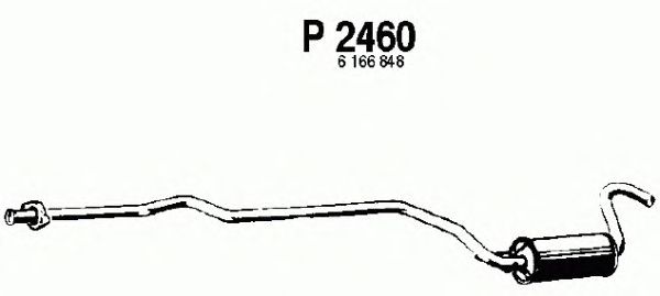 Mittelschalldämpfer P2460
