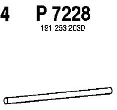 Труба выхлопного газа P7228