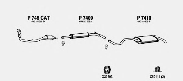 Exhaust System VW103.1