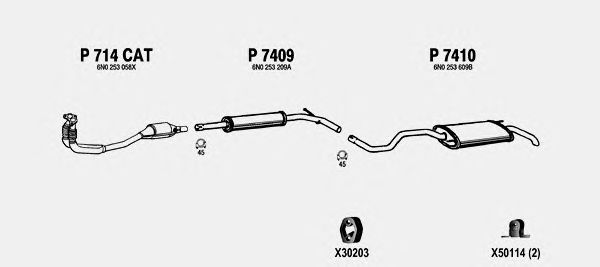 Exhaust System VW180.1