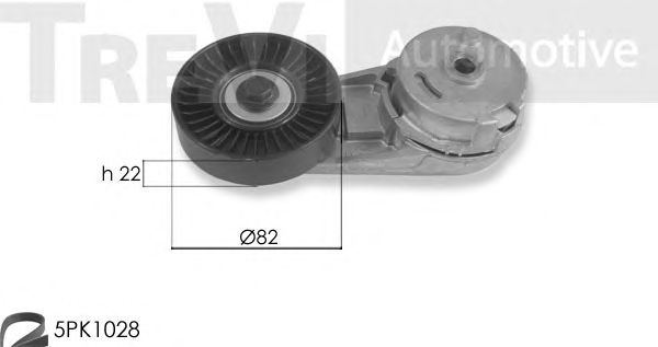 Поликлиновой ременный комплект SK3635A/1
