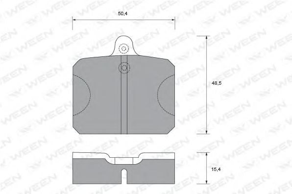 Комплект тормозных колодок, дисковый тормоз 151-2100