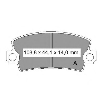 Комплект тормозных колодок, дисковый тормоз 831310
