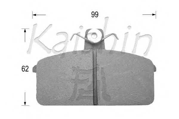 Kit de plaquettes de frein, frein à disque FK9056