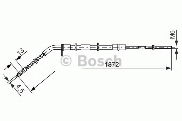 Cable, parking brake 1 987 477 068
