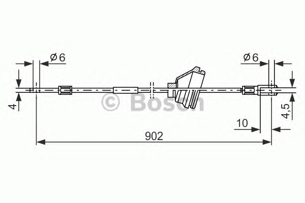 Cable, parking brake 1 987 477 349