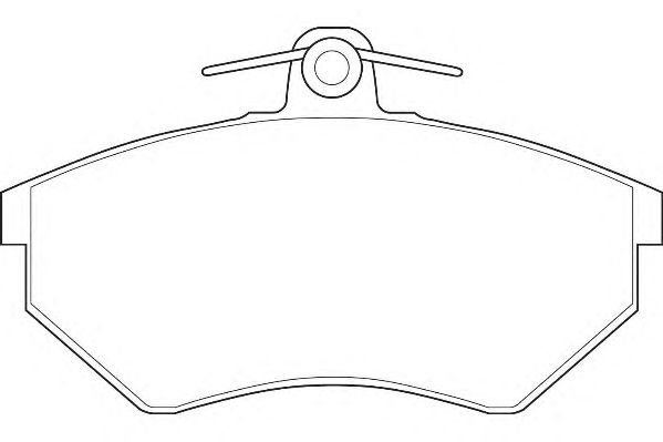 Комплект тормозных колодок, дисковый тормоз WBP20168A