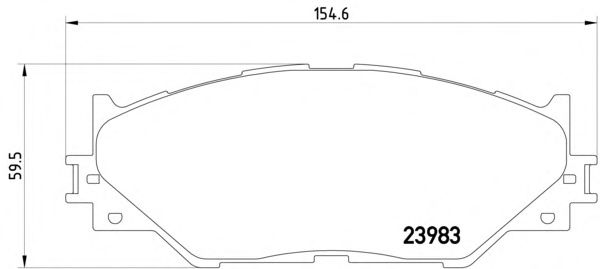Комплект тормозных колодок, дисковый тормоз 8DB 355 012-241