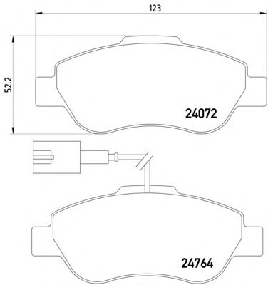 Комплект тормозных колодок, дисковый тормоз 8DB 355 014-471