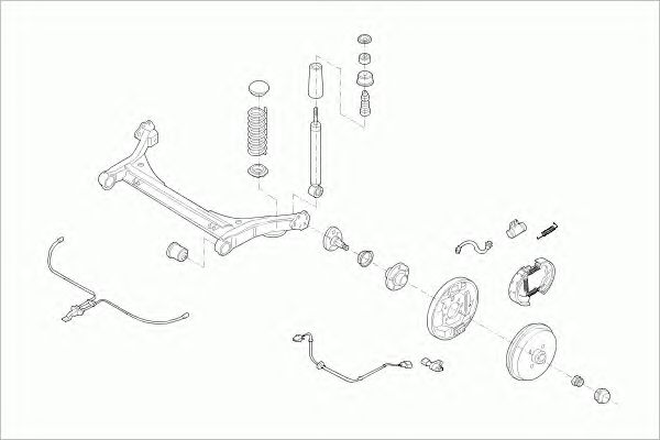 Styrning; Hjulupphängning VW-LUPO-RL001