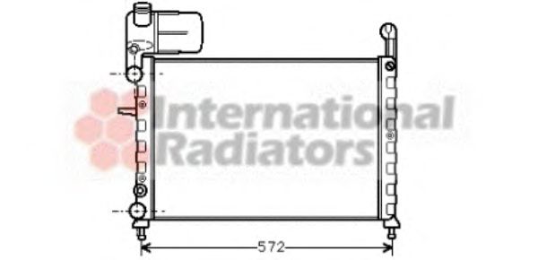 Radiador, arrefecimento do motor 17002101