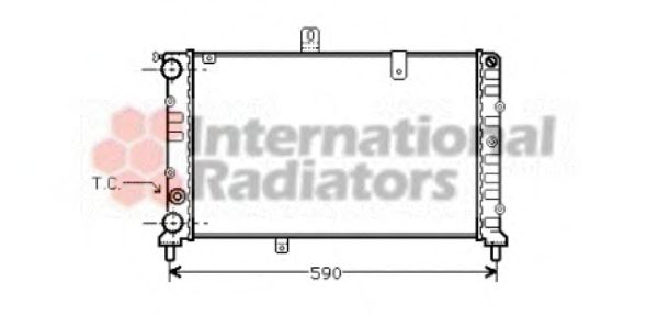 Radiator, engine cooling 73002027