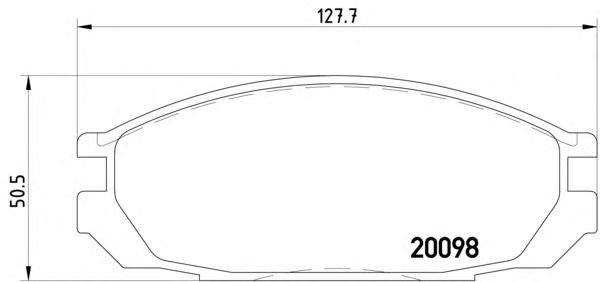 Комплект тормозных колодок, дисковый тормоз 2009801