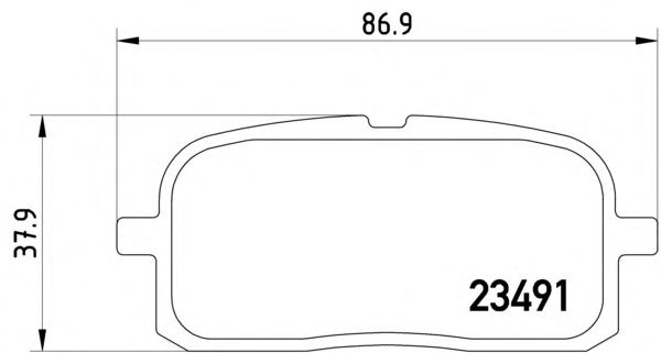 Комплект тормозных колодок, дисковый тормоз 2349101