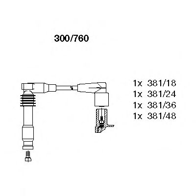 Ignition Cable Kit 300/760