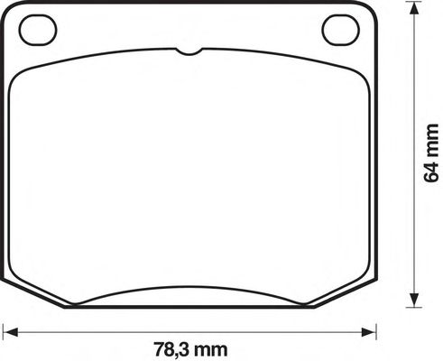 Комплект тормозных колодок, дисковый тормоз 571358J