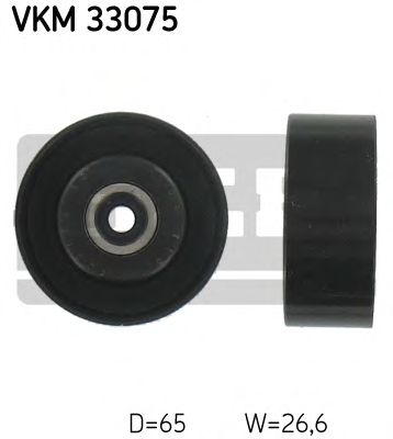 Deflection/Guide Pulley, v-ribbed belt VKM 33075