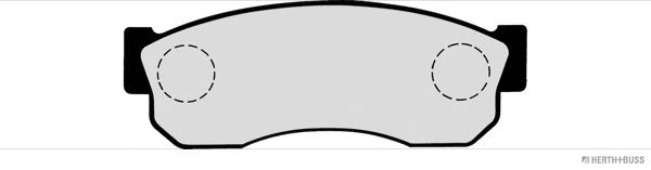 Комплект тормозных колодок, дисковый тормоз J3601001