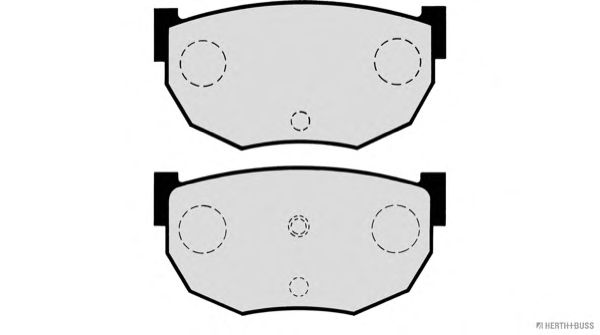 Комплект тормозных колодок, дисковый тормоз J3611021