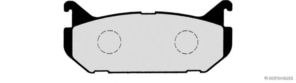 Комплект тормозных колодок, дисковый тормоз J3613007