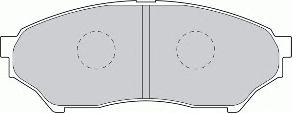 Комплект тормозных колодок, дисковый тормоз FDB1596