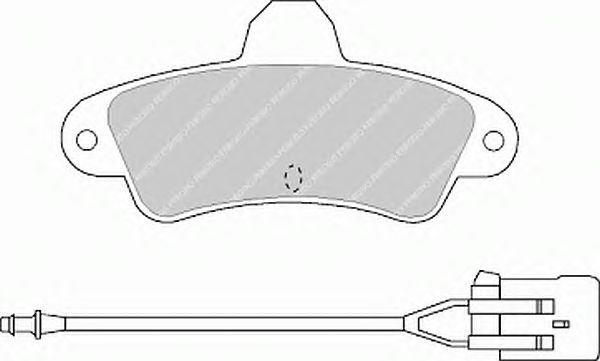 Kit de plaquettes de frein, frein à disque FDB913