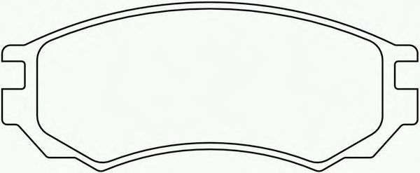 Комплект тормозных колодок, дисковый тормоз P 56 028
