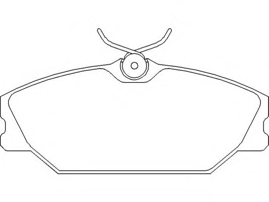 Комплект тормозных колодок, дисковый тормоз P 68 027