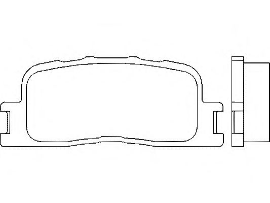 Комплект тормозных колодок, дисковый тормоз P 83 088