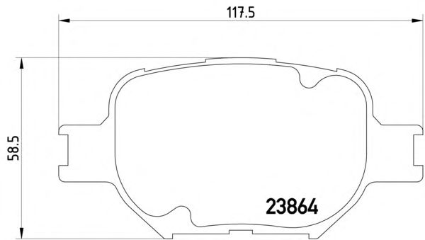 Комплект тормозных колодок, дисковый тормоз MDB2291