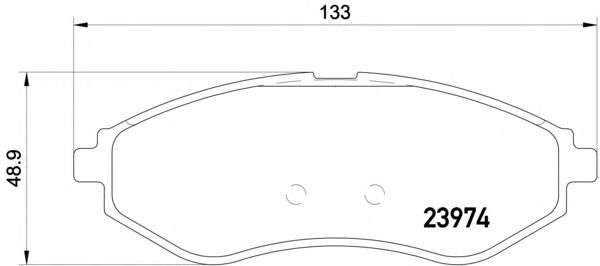 Комплект тормозных колодок, дисковый тормоз MDB2637
