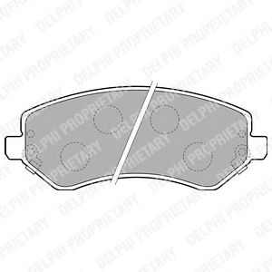 Комплект тормозных колодок, дисковый тормоз LP1773