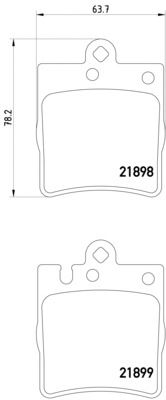 Комплект тормозных колодок, дисковый тормоз 8DB 355 008-451