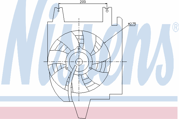 Ventilator, condensator airconditioning 85273